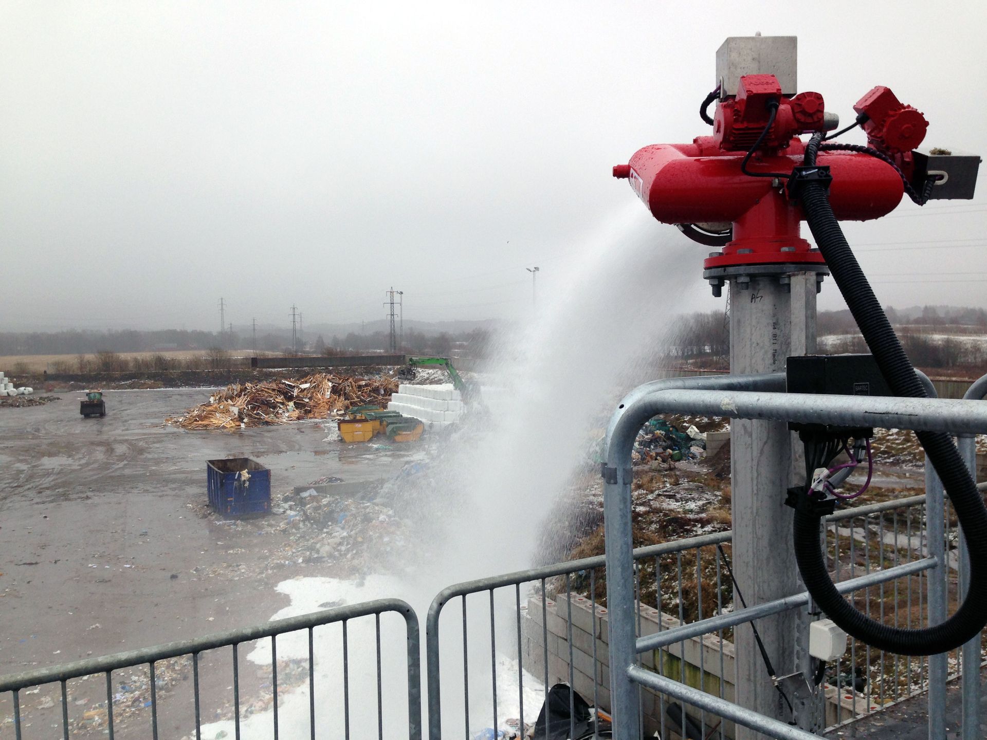 Vattenkanoner som riktas mot ett visst område